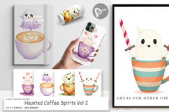 Digital Paper Haunted Coffee Spirits Product Image 1