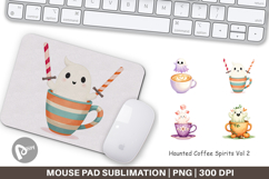 Mouse Pad Haunted Coffee Spirits Product Image 1