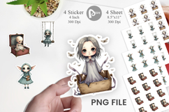 Haunted Doll Spirits Sticker Product Image 1