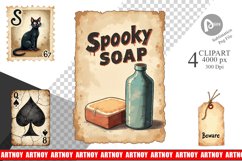 Haunted Ephemera Clipart Product Image 1