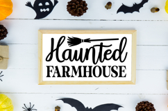 Farmhouse Halloween Sign SVG Bundle | Spooky Halloween Sign Product Image 13