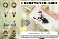 Haunted Forest Christmas Glass Can Product Image 1