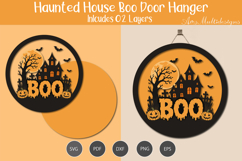 Haunted house Boo Door Hanger Product Image 1