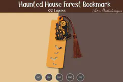 Haunted house Forest bookmark Product Image 2