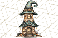 Haunted House Builder Clipart, Halloween Scene Creator PNG Product Image 5