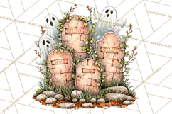 Haunted House Builder Clipart, Halloween Scene Creator PNG Product Image 5