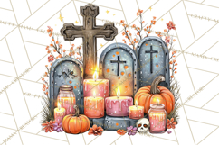 Haunted House Builder Clipart, Halloween Scene Creator PNG Product Image 2