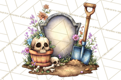 Haunted House Builder Clipart, Halloween Scene Creator PNG Product Image 3