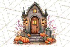 Haunted House Builder Clipart, Halloween Scene Creator PNG Product Image 4