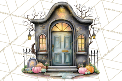 Haunted House Builder Clipart, Halloween Scene Creator PNG Product Image 3