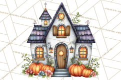 Haunted House Builder Clipart, Halloween Scene Creator PNG Product Image 5