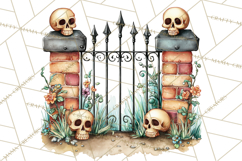 Haunted House Builder Clipart, Halloween Scene Creator PNG Product Image 3