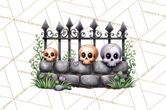Haunted House Builder Clipart, Halloween Scene Creator PNG Product Image 4