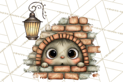 Haunted House Builder Clipart, Halloween Scene Creator PNG Product Image 5