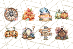 Haunted House Builder Clipart, Halloween Scene Creator PNG Product Image 6