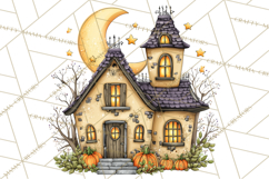 Haunted House Builder Clipart, Halloween Scene Creator PNG Product Image 4