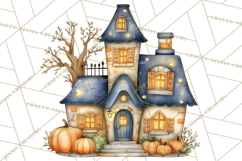 Haunted House Builder Clipart, Halloween Scene Creator PNG Product Image 5