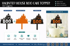 Haunted house boo cake topper SVG Product Image 1