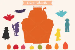 Haunted House Color, Hand Drawn Monsters, Halloween Pumpkins Product Image 8