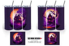 Haunted House Dark Forest | Tumbler Sublimation Wrap Product Image 3