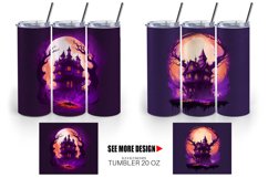 Haunted House Dark Forest | Tumbler Sublimation Wrap Product Image 4