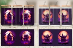 Haunted House Dark Forest Glass Can Wraps Product Image 4