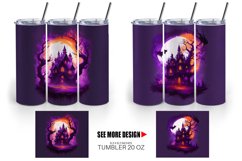 Haunted House Dark Forest | Tumbler Sublimation Wrap Product Image 5