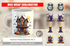 Mug Wrap Haunted House Elements Product Image 1
