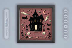 Haunted House Folk Art Layered Papercut Product Image 3