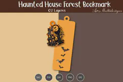 Haunted house Forest bookmark Product Image 3