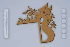 Creepy House Halloween Door Corner Product Image 3