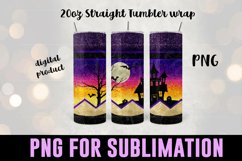 Haunted House Pencil Tumbler | Halloween Sublimation Product Image 2