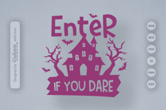 Haunted House Halloween Quote SVG Product Image 3