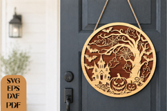 Haunted House Halloween SVG Laser Cut File Product Image 1