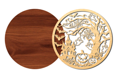Haunted House Halloween SVG Laser Cut File Product Image 4