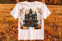 Haunted House Png &amp; Ghost Halloween Sublimation Design Product Image 3