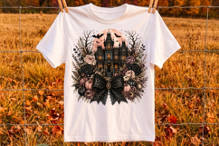 Haunted House PNG, Gothic Halloween Sublimation Design Product Image 1