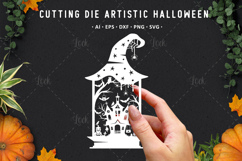 Haunted house stencil for cutting and scrapbooking Product Image 1