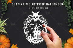 Haunted house stencil for cutting and scrapbooking Product Image 1