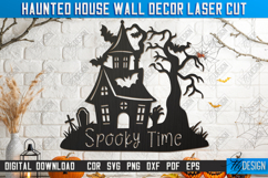Haunted Houses Wall Decor Laser Cut Bundle, Halloween Signs Product Image 7