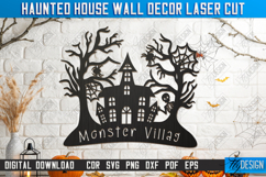 Haunted Houses Wall Decor Laser Cut Bundle, Halloween Signs Product Image 11