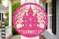 Haunted House Welcome Sign SVG Product Image 1
