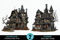 Haunted Houses Clipart Bundle Product Image 3