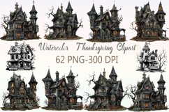 Haunted Houses Clipart Bundle Product Image 1
