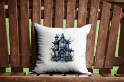 Haunted House Fall Halloween Clipart Bundle - 10 Transparent Product Image 9