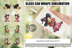 Glass Can Watercolor Haunted Junk Food Product Image 1