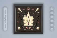 Haunted Mansion Folk Art Layered Papercut Product Image 1