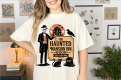 Haunted Mansion PNG, Vintage Halloween PNG, Retro Product Image 3