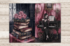 GlamArtZhanna, Haunted Mansion Junk Journal Pages, Gothic Halloween Junk Journal Paper, Spooky Digital Collage Sheet, Witch Scrapbook Kit, Halloween Girl Junk Journal Kit, Pink Halloween Journal Card, Creepy Journaling Pages, Creepy Ephemera Pages, Scary 