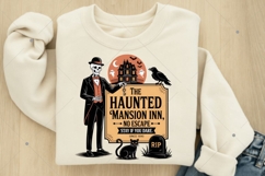 Haunted Mansion PNG, Vintage Halloween PNG, Retro Product Image 4